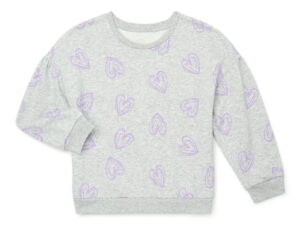 Sudadera Corazones Gris