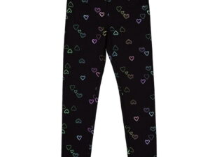 Leggins Negro Corazones Metálicos