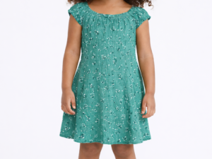 Vestido Verde Esmeralda Flores